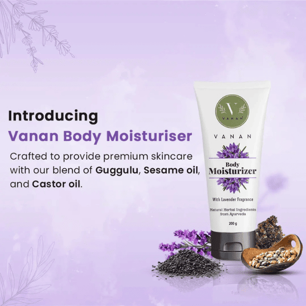 Vanan Moisturizer Lavender – 200g | Calming Hydration Cream 