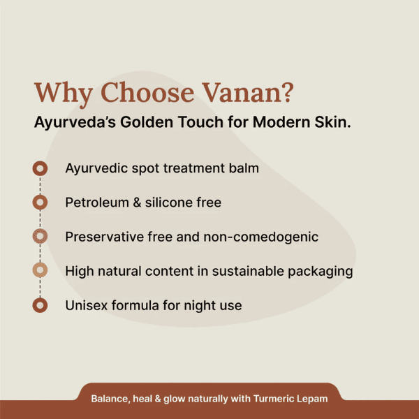 Vanan Turmeric Lepam – 15g | Brightening & Anti-Inflammatory Balm 