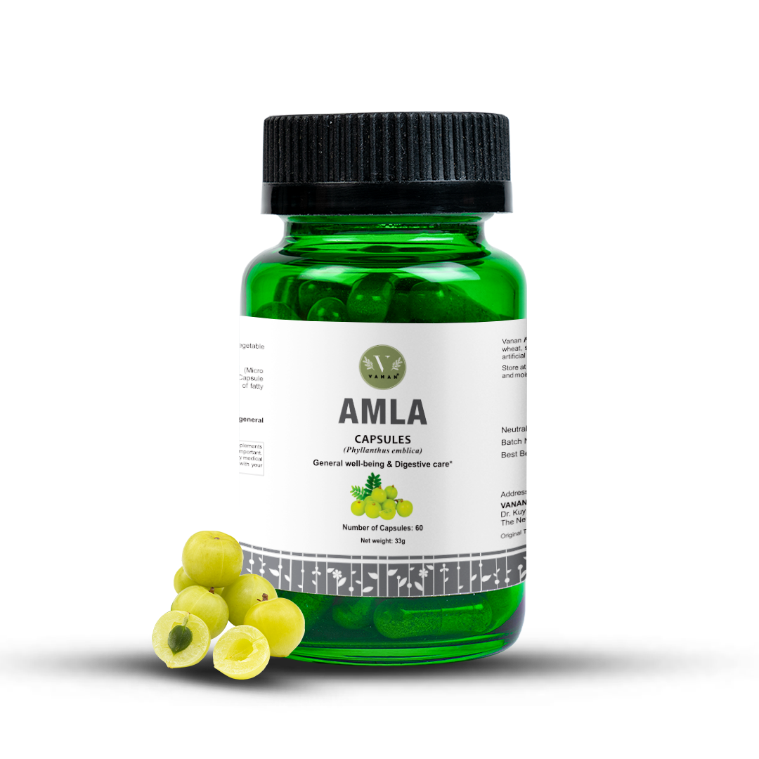 Amla Capsules | Natural Vitamin C & Immunity Support | 60 Capsules | Vanan Herbal