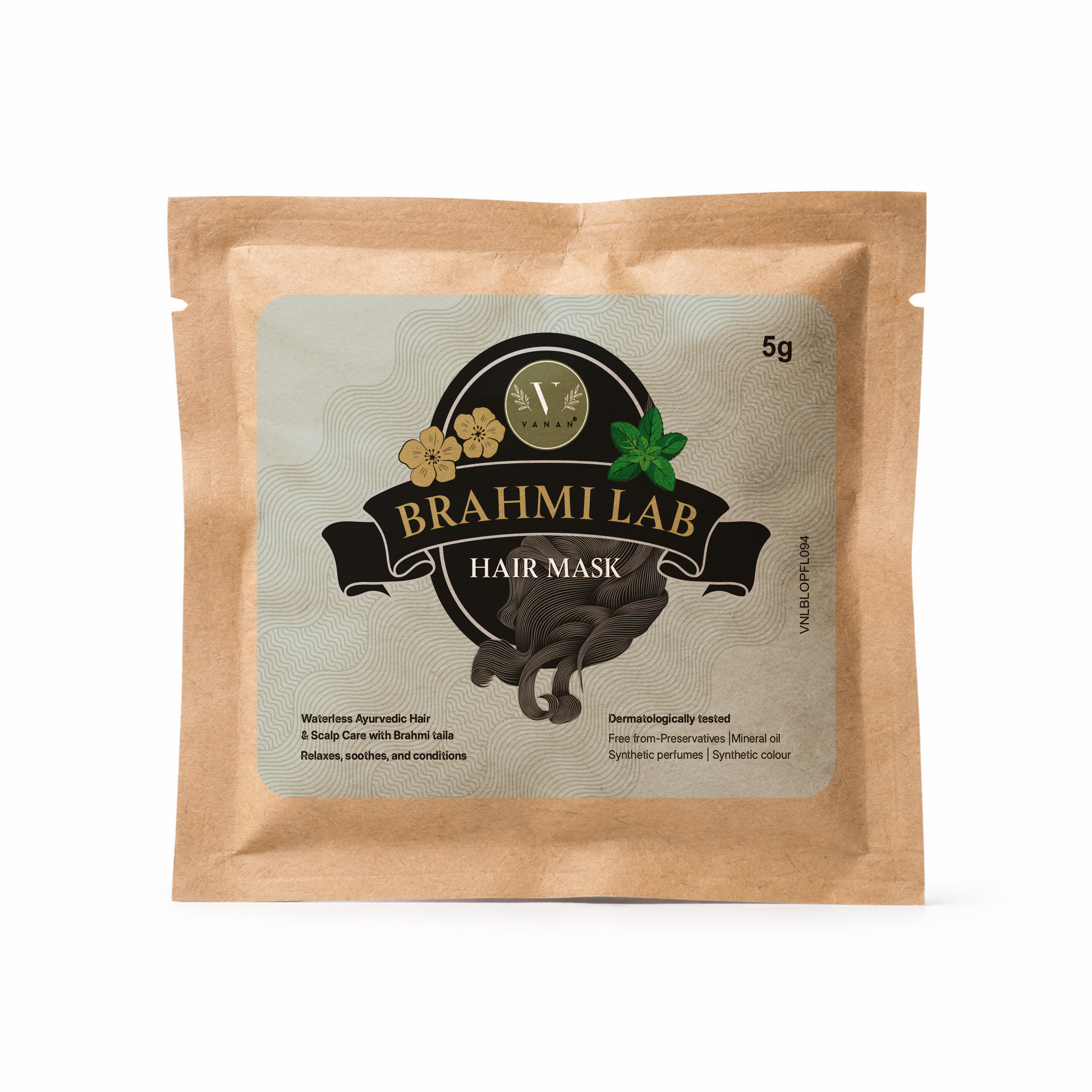 Brahmi Lab Hair Mask | Sample Sachet | Vanan Herbal 