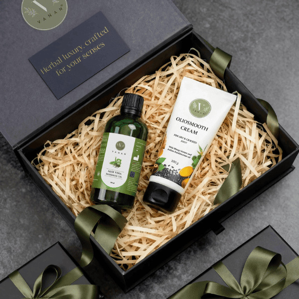 Foot Repair & Body Massage Oil Bundle | Cracked Heels & Body Relaxation | Vanan Herbal 