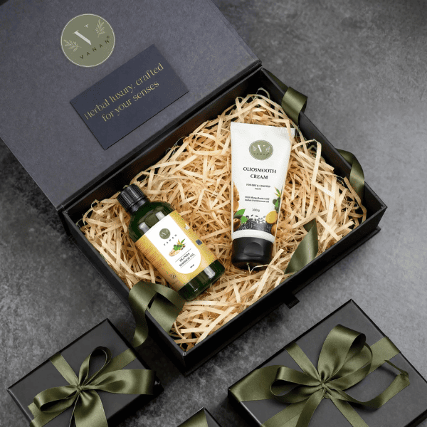 Foot Repair & Body Massage Oil Bundle | Cracked Heels & Body Relaxation | Vanan Herbal 