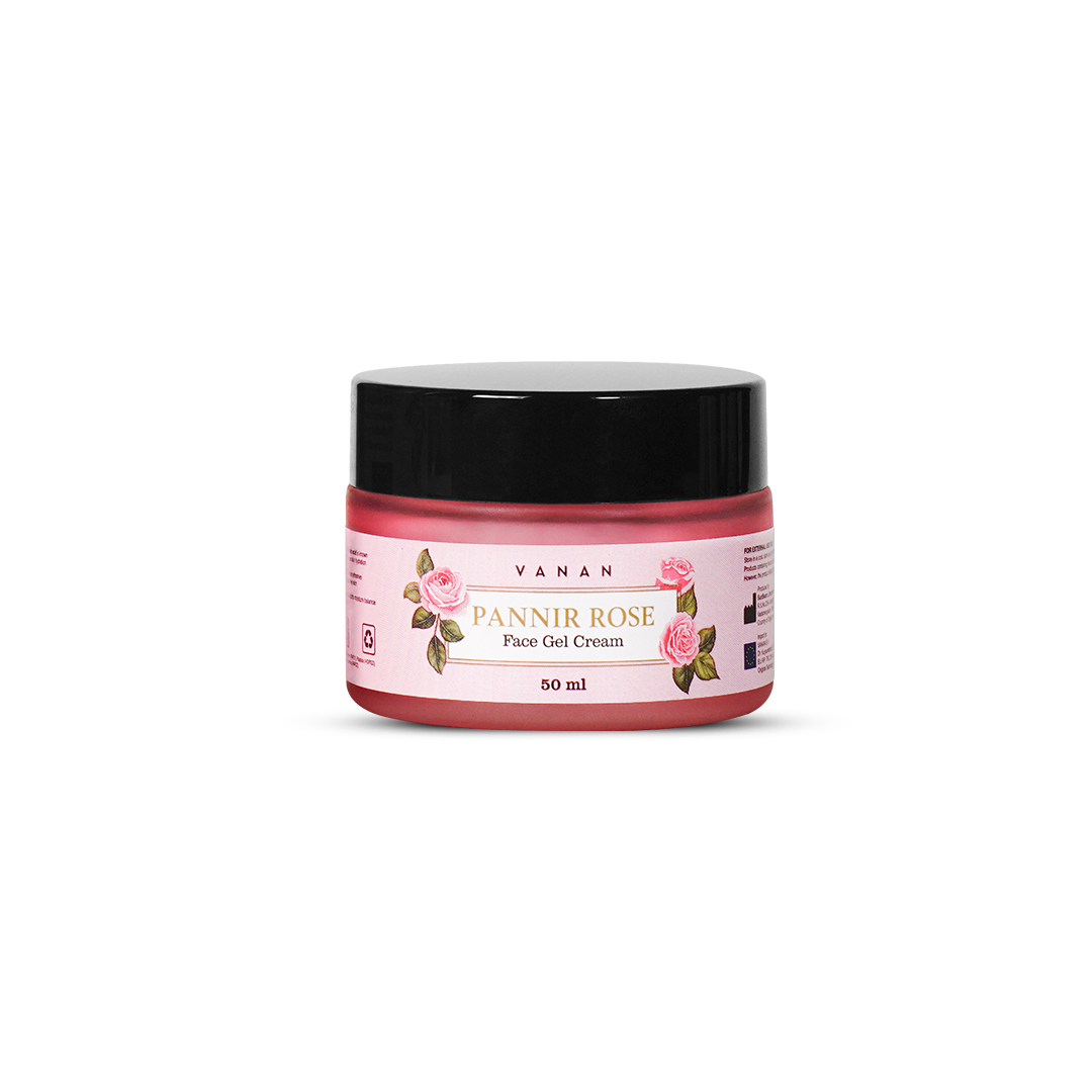 Pannir Rose Gel Cream | Lightweight Hydration & Radiance Formula | Vanan Herbal