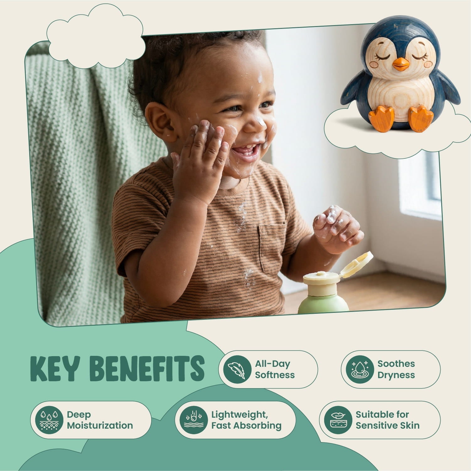 Baby Lotion | Daily Skin Hydration for Babies with Aloe & Coconut | Vanan Herbal 